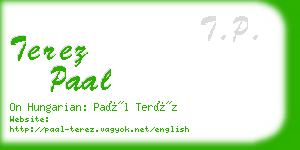 terez paal business card